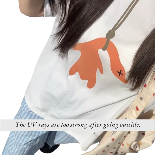 Color-Changing Roast Duck T-Shirt – UV Reactive, Cute & Comfy Cotton Tee for Summer