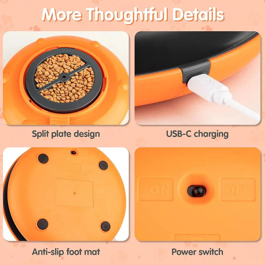 Smart Frisbee Feeder & Orbit Ball – Slow Feeding Pet Toy