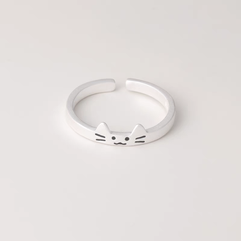 Cute Cat Paw Style Ring (2Pcs)