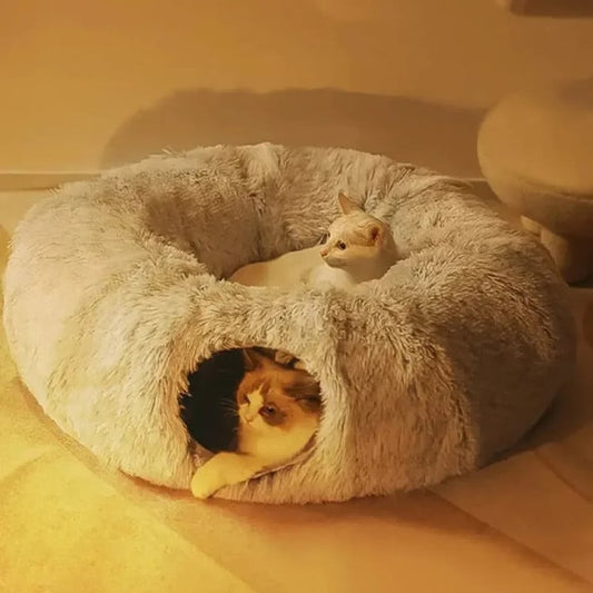 Cat Bed with Tunnel