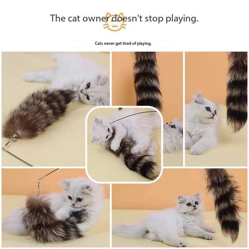 Tail Cat hunting teasing toy