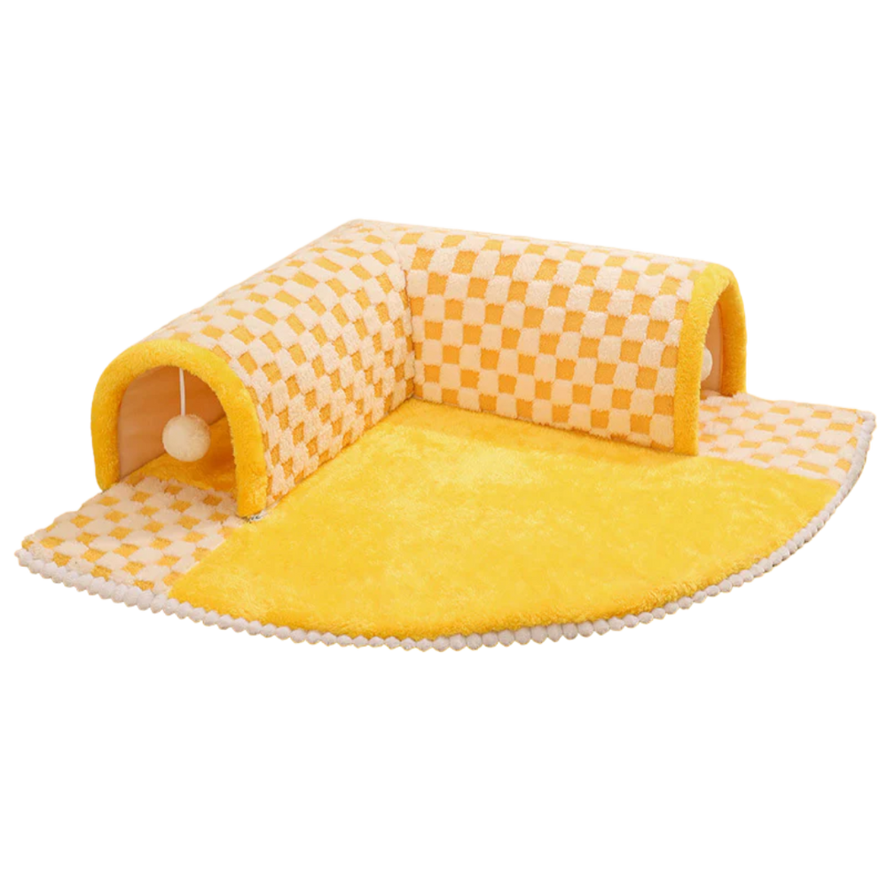 Cat tunnel soft bed