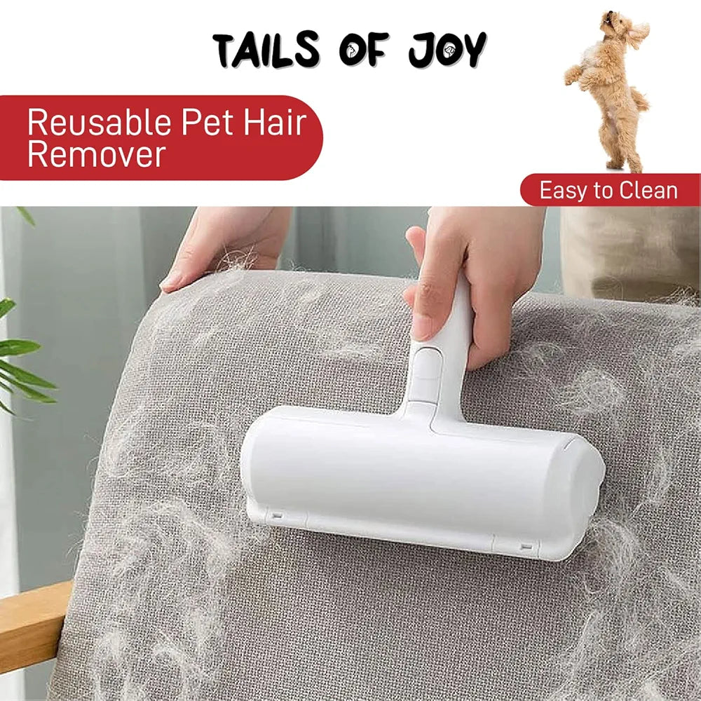 Pet Hair Remover - Reusable Cat and Dog Hair Remover for Furniture, Couch, Carpet, Car Seats and Bedding - Eco-Friendly, Portable, Multi-Surface Lint Roller & Animal Fur Removal Tool (BLUE)