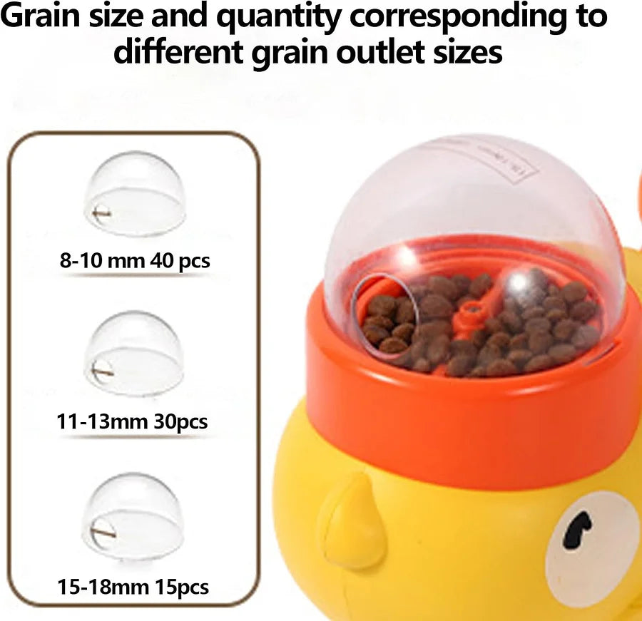 Dog Interactive Puzzle Feeder Toy – Duck Treat Dispenser & Slow Feeder