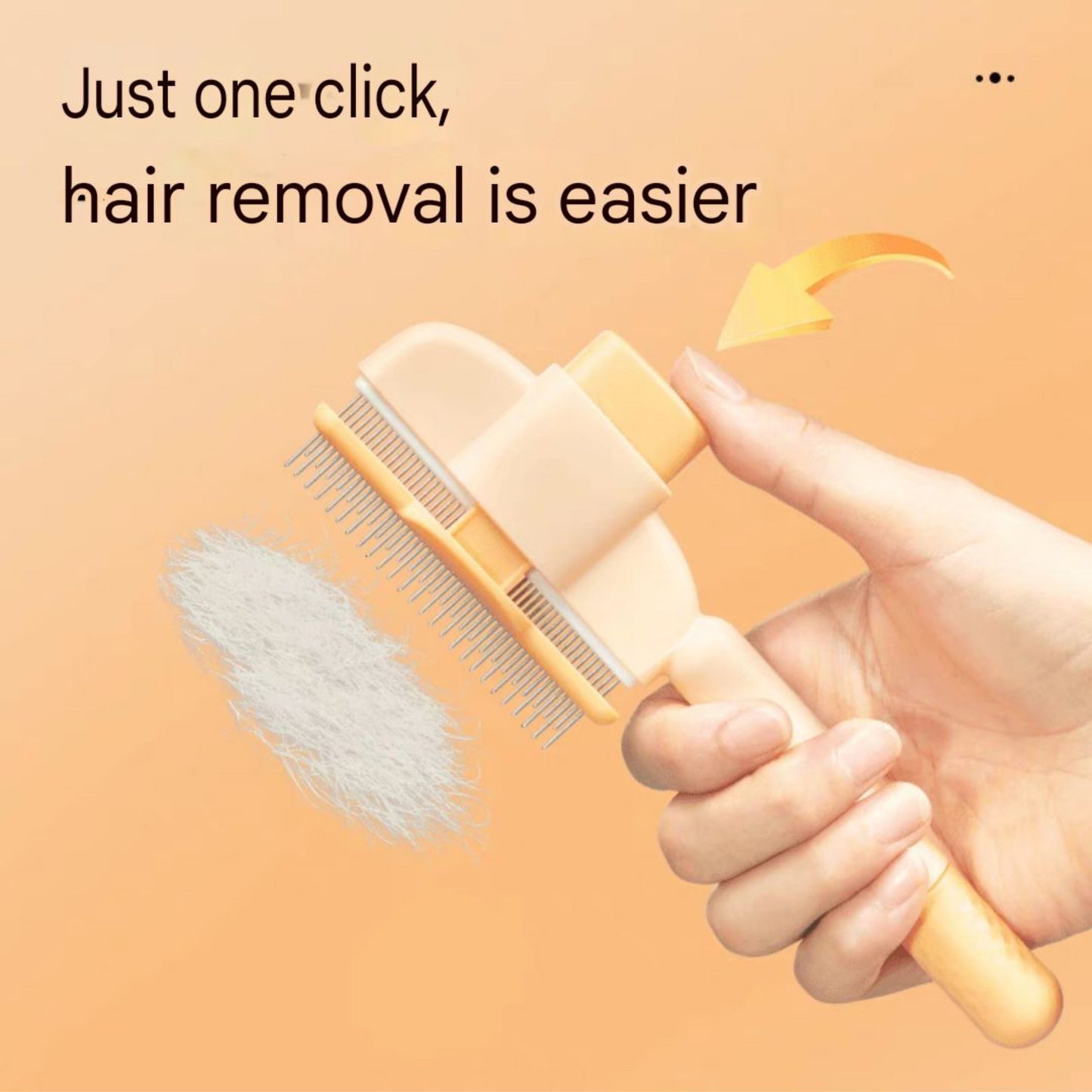 One-click self-cleaning and efficient hair removal