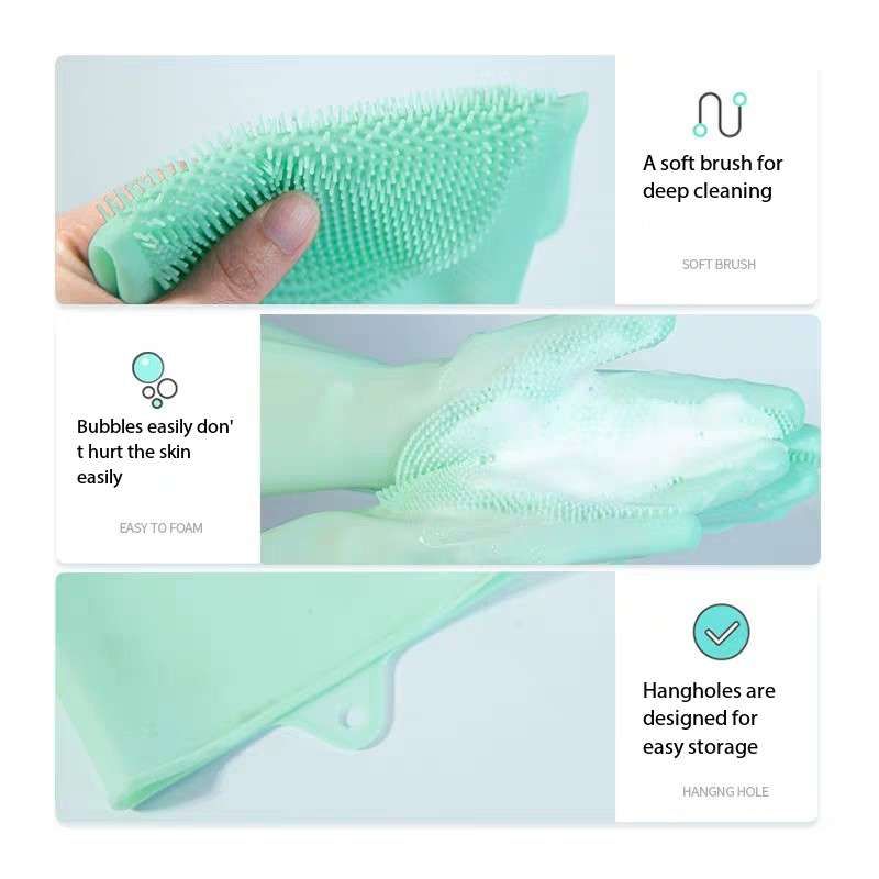 Cat Grooming Bath Gloves Soft Brush