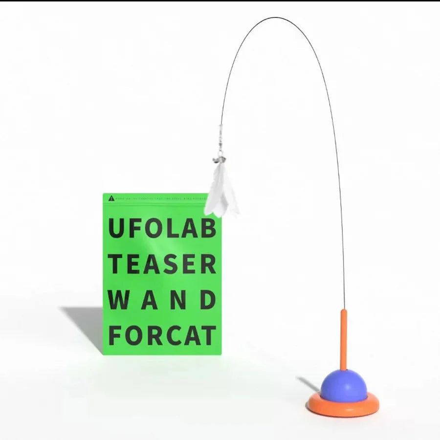 Cat suction feather stick Toy 😻