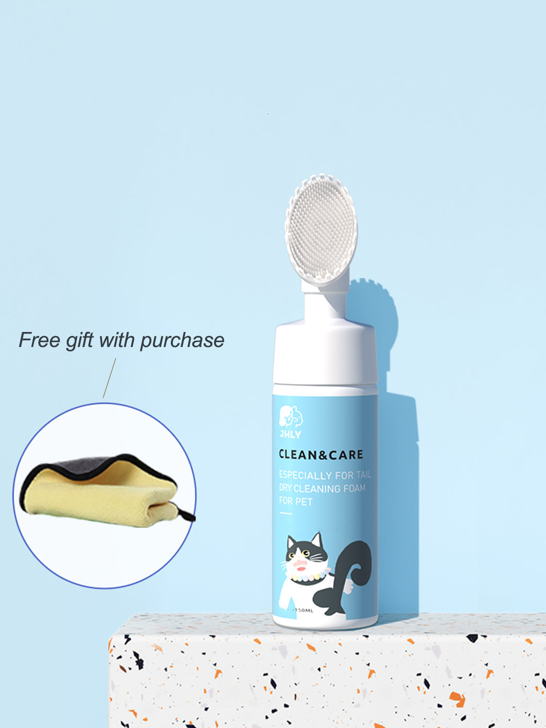 Pet Disposable Foam –  Booty Cleaning Scrub & Dry Bath Gel 🐾✨