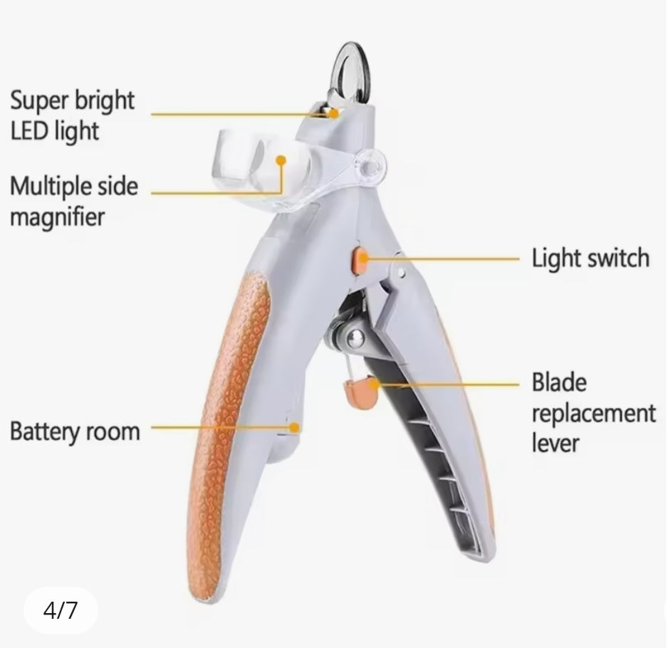 Nail Clipper with LED Light and Magnifying Glass Peludita Flash Sale