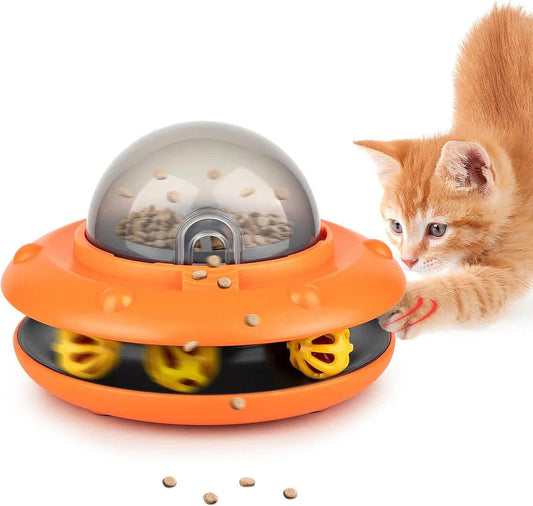 Smart Frisbee Feeder & Orbit Ball – Slow Feeding Pet Toy