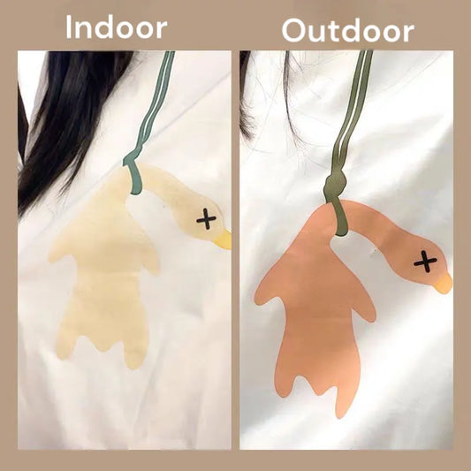 Color-Changing Roast Duck T-Shirt – UV Reactive, Cute & Comfy Cotton Tee for Summer