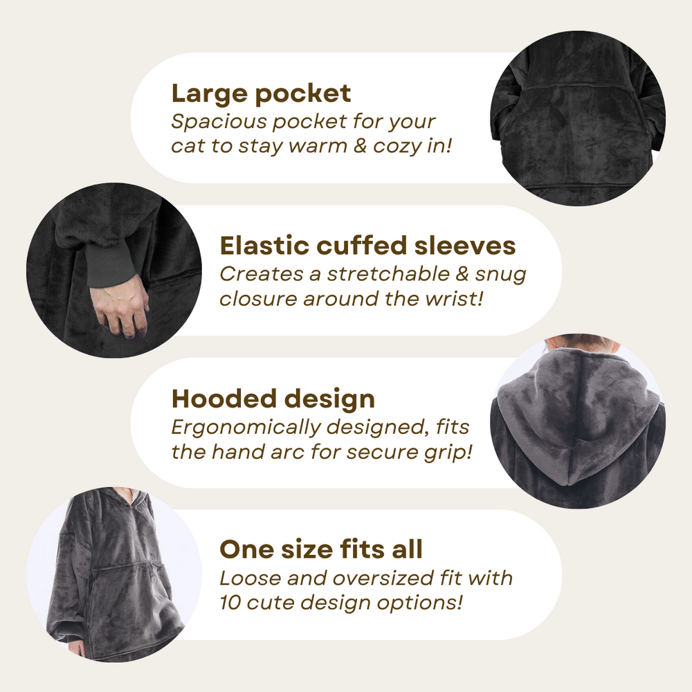 Cat mom kangaroo hoodie