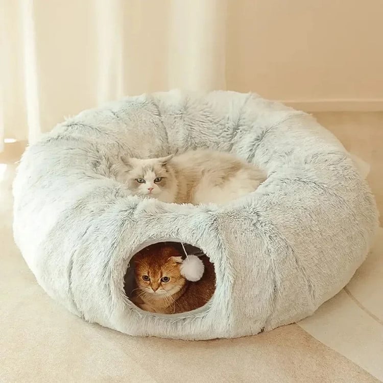 Cat Bed with Tunnel