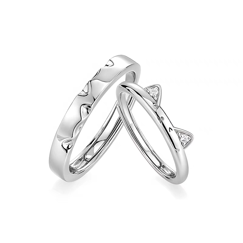 Cute cat style Love Rings!