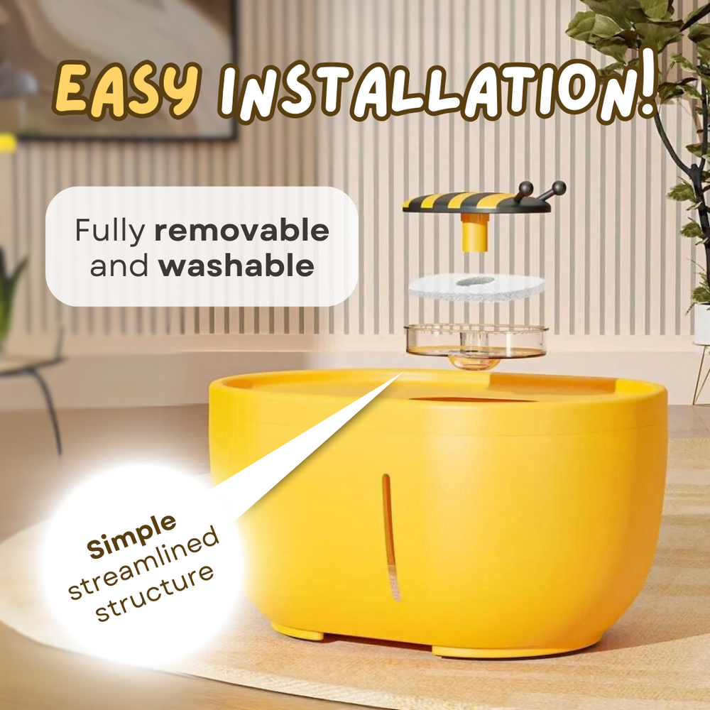Pet Water bee fountain (4 filters free)