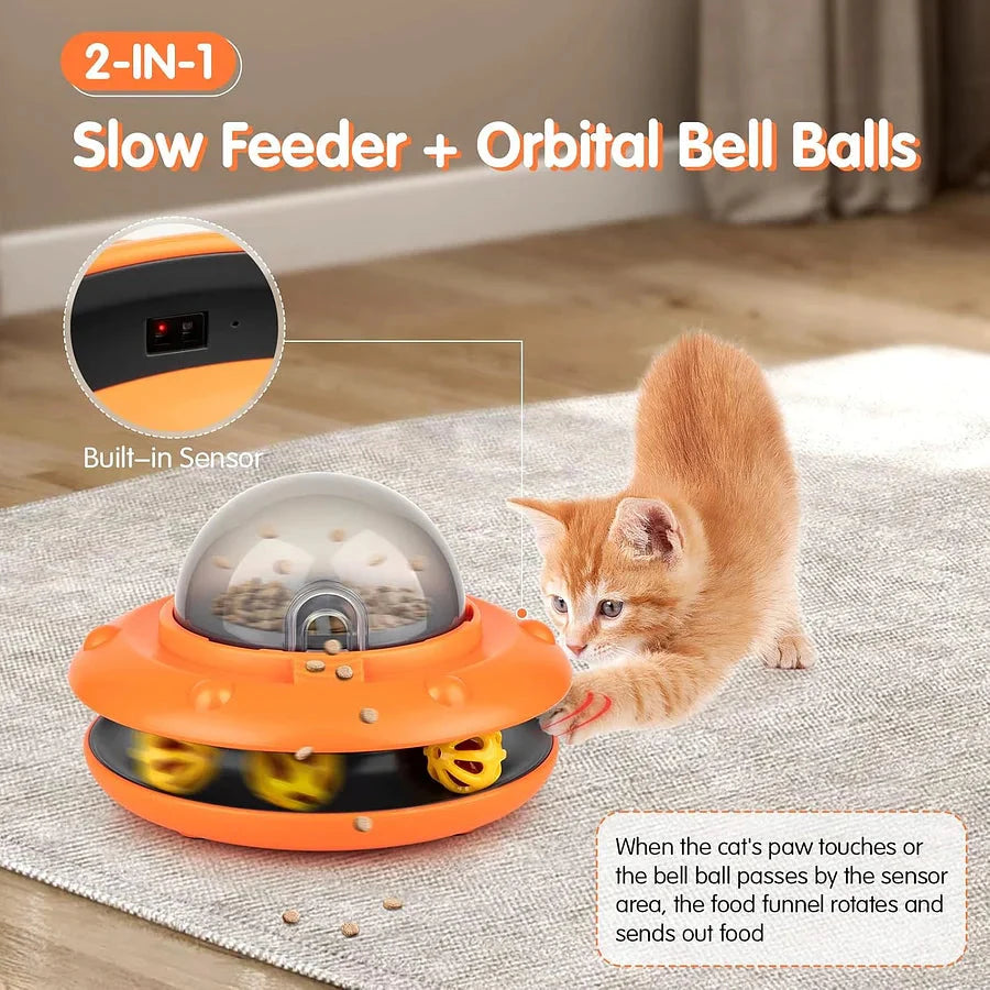 Smart Frisbee Feeder & Orbit Ball – Slow Feeding Pet Toy