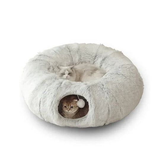 Cat Bed with Tunnel