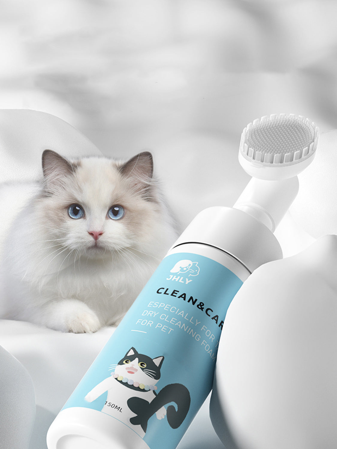 Pet Disposable Foam –  Booty Cleaning Scrub & Dry Bath Gel 🐾✨