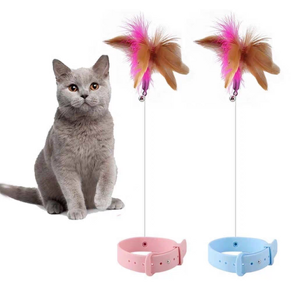 Cat Toys Feather Collar Self-healing