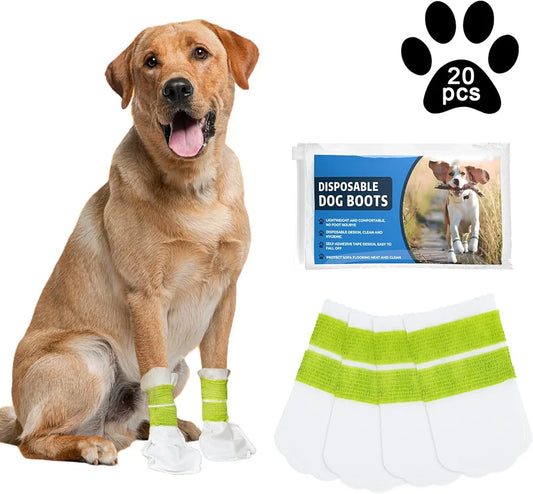 Disposable Waterproof Dog Booties for Paw Protection