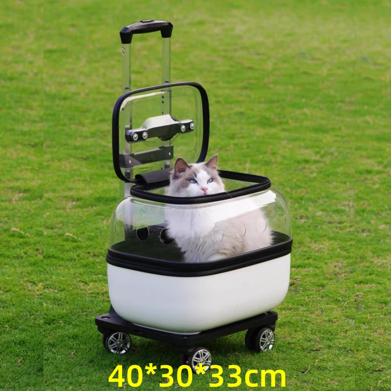 Pet Trolley transparent Suitcase