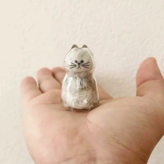 Cat Hair Keepsake Capsule Pendant Keychain