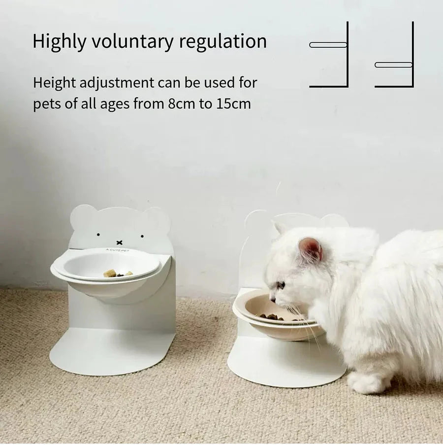 Adjustable Pet ceramic bowl