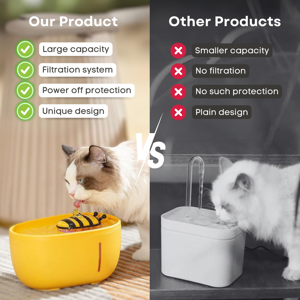 Pet Water bee fountain (4 filters free)