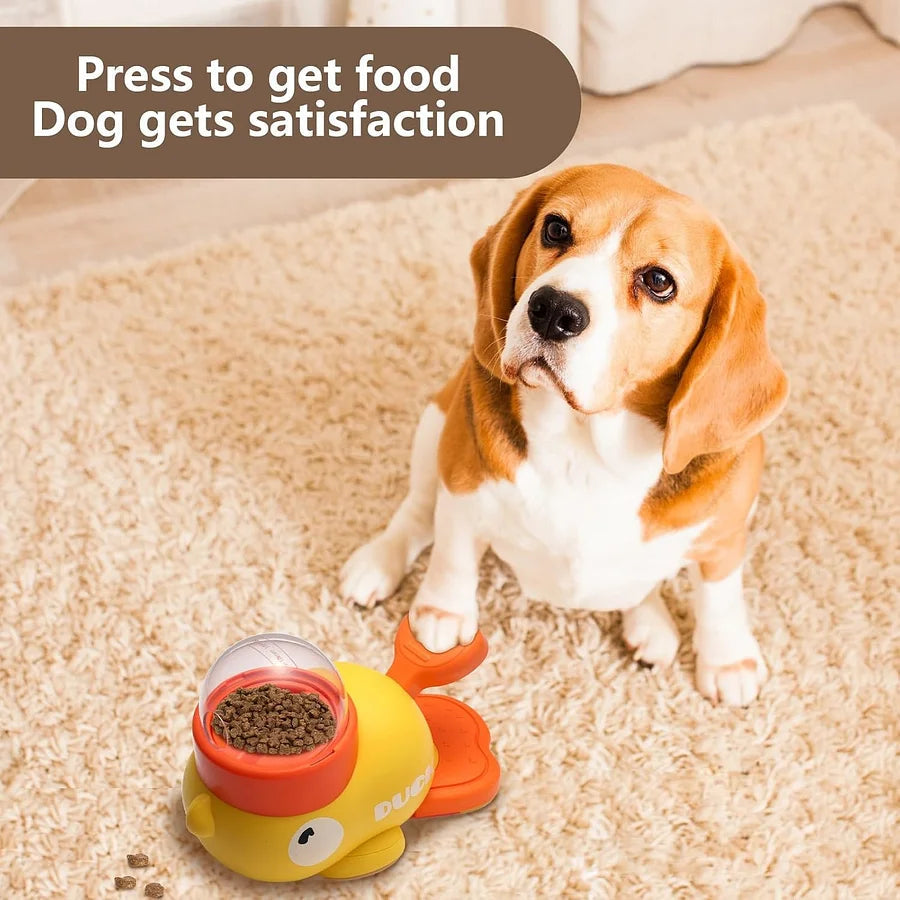 Dog Interactive Puzzle Feeder Toy – Duck Treat Dispenser & Slow Feeder