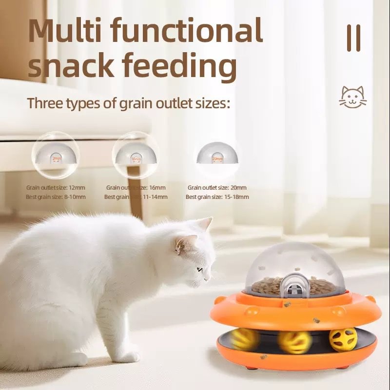 Smart Frisbee Feeder & Orbit Ball – Slow Feeding Pet Toy