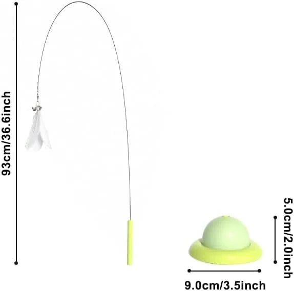 Cat suction feather stick Toy 😻
