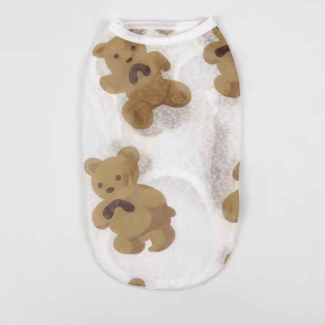 Cat summer anti-shedding vest